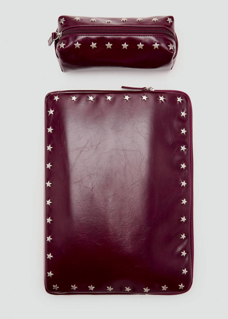 Star studded case — Maroon