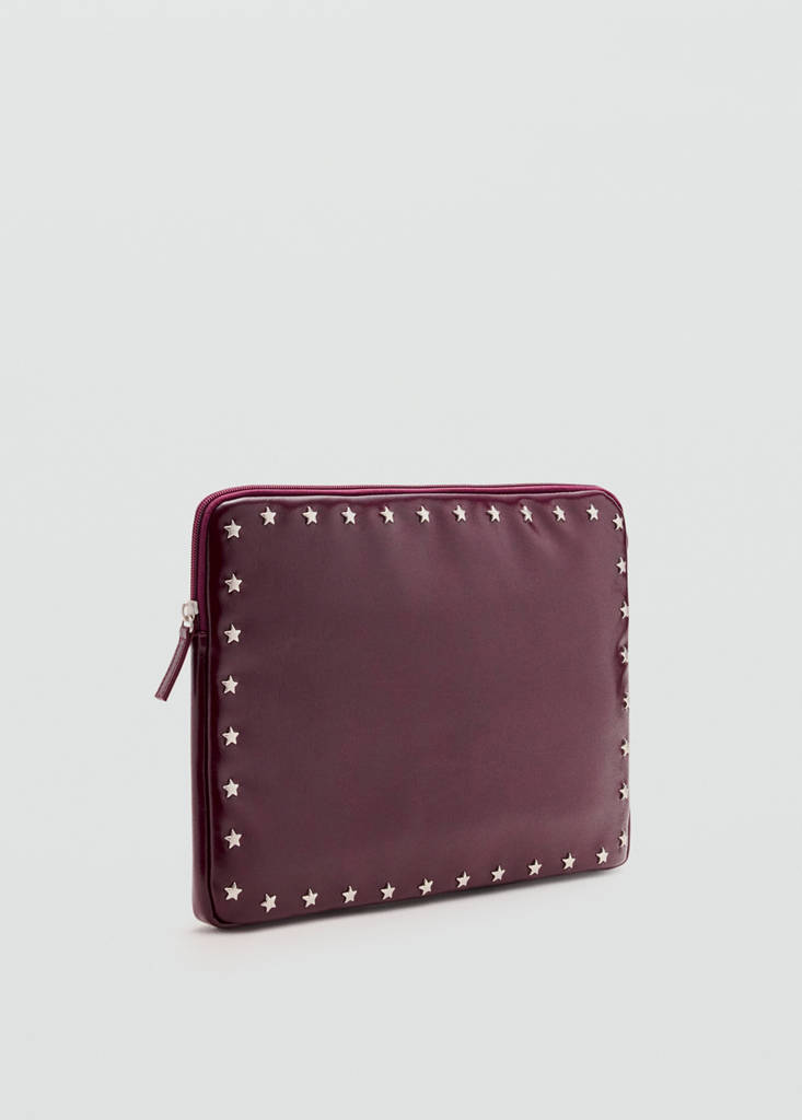Star-studded laptop case — Maroon