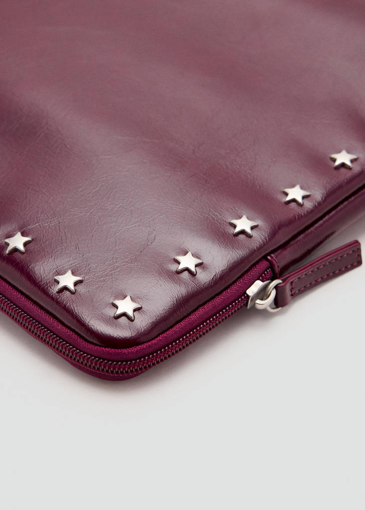 Star-studded laptop case — Maroon
