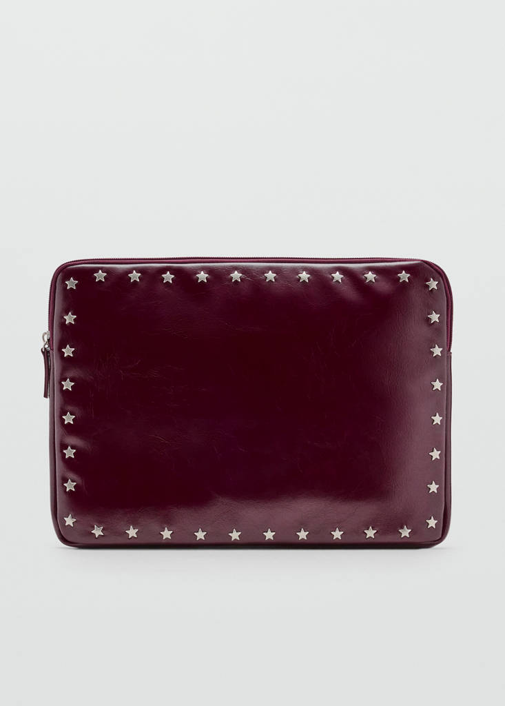 Star-studded laptop case — Maroon
