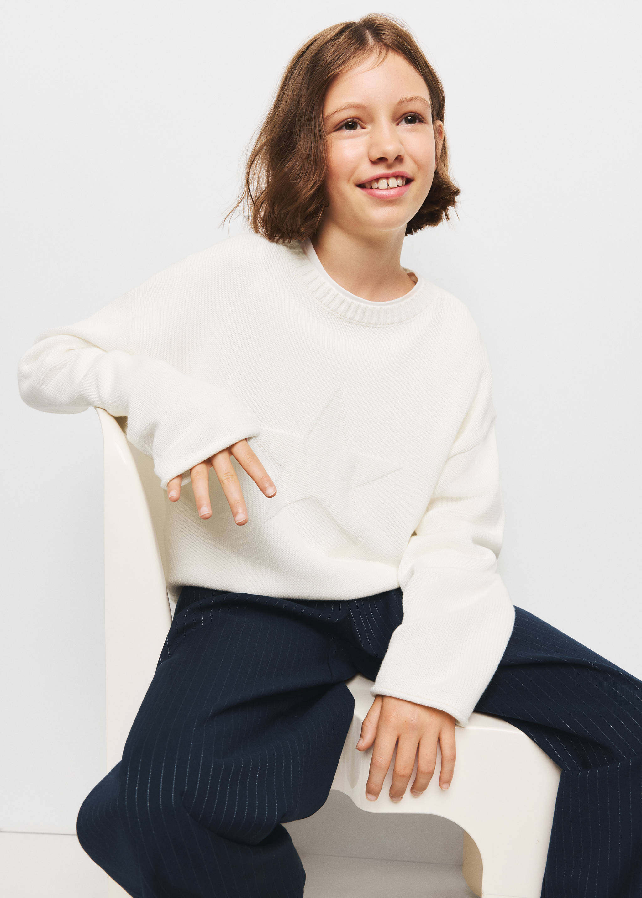 Star knitted sweater - Medium plane