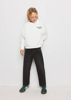 Printed sweatshirt 100% cotton — White 2