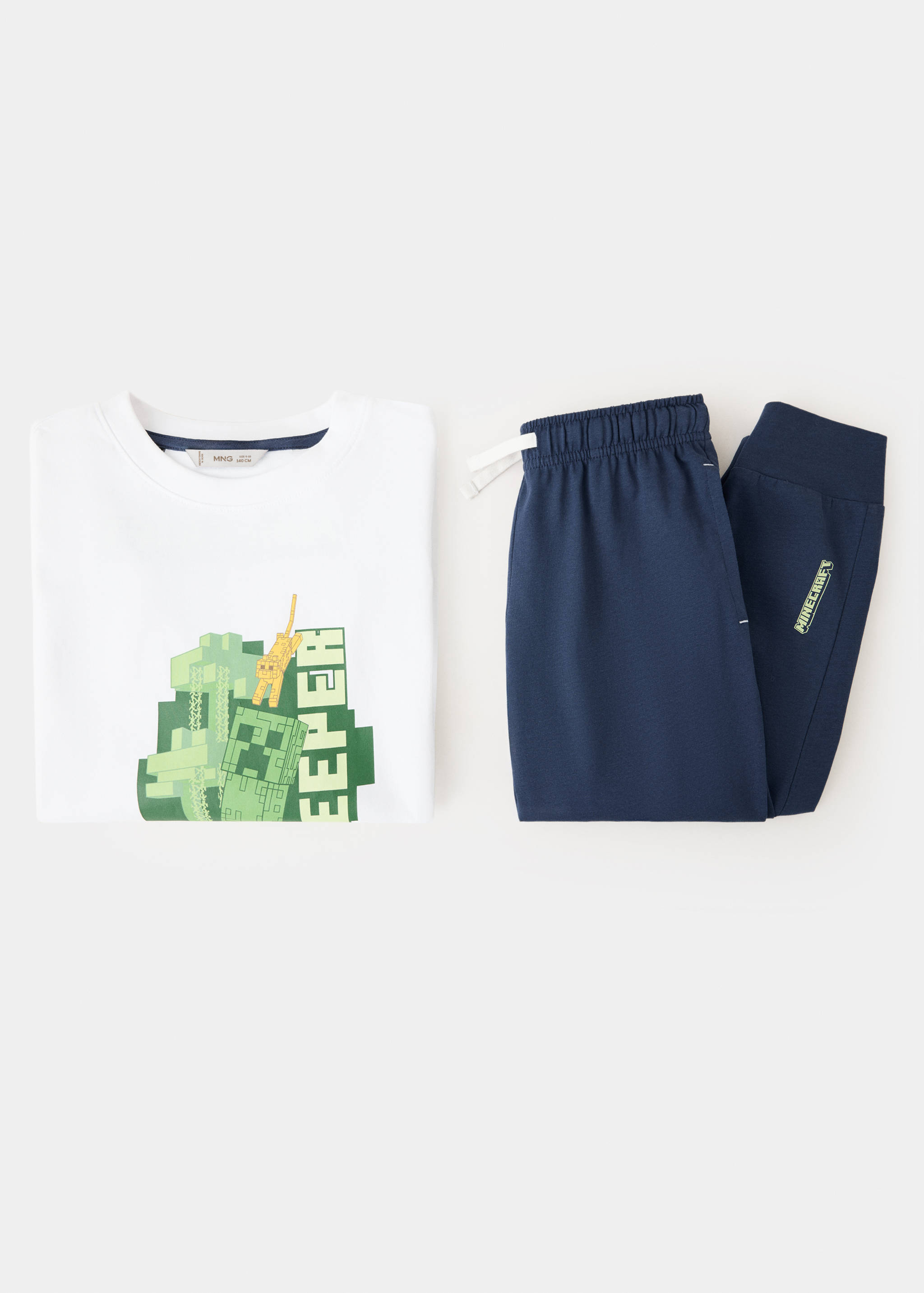 Baumwoll-Pyjama-Set mit Print - Detail des Artikels 8