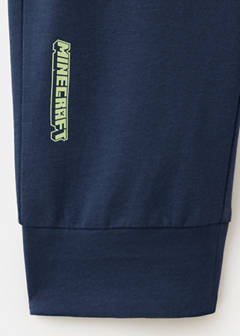 Full printed cotton pyjamas set — Navy 4