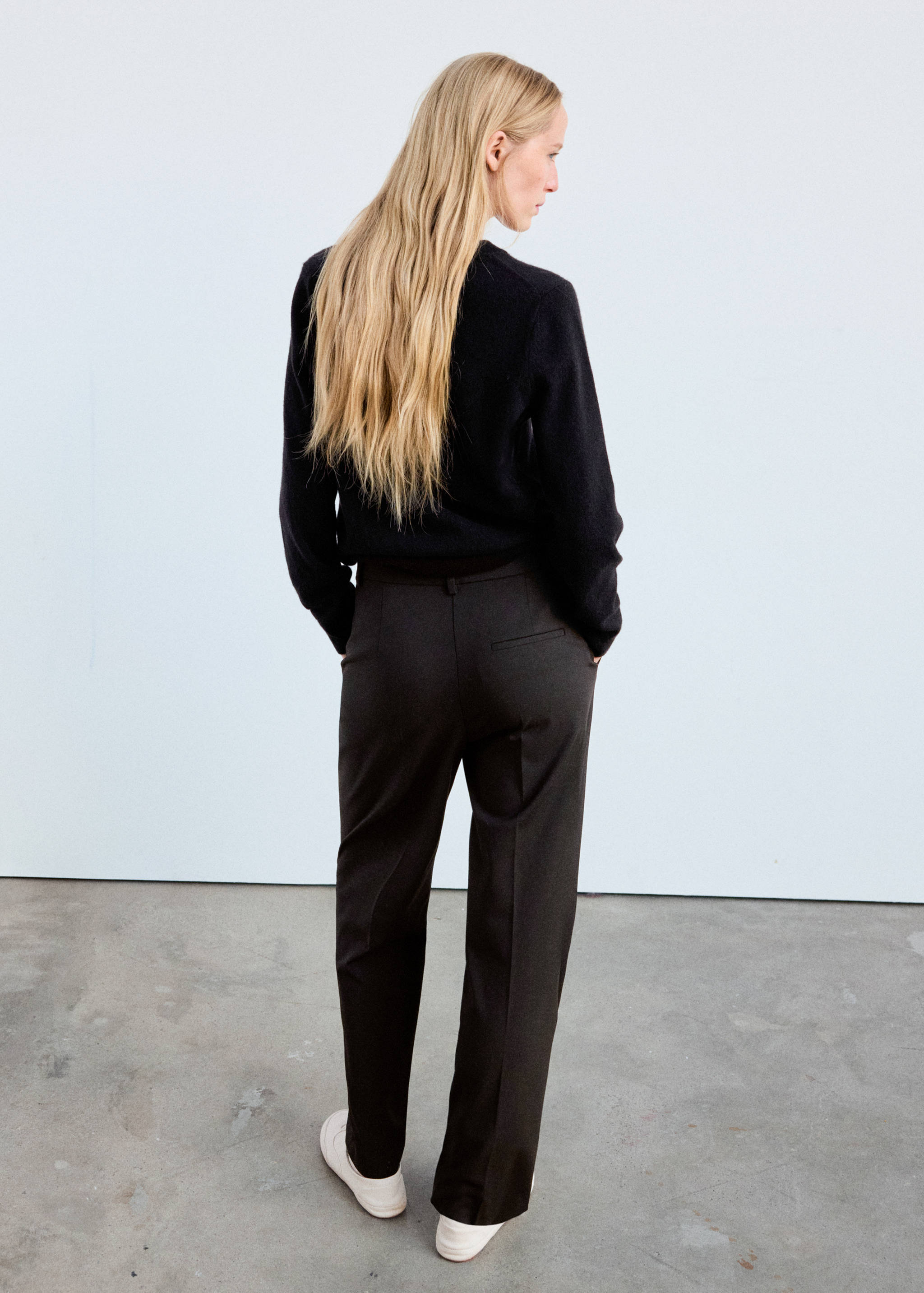 Pantalon droit taille normale - Verso de l’article