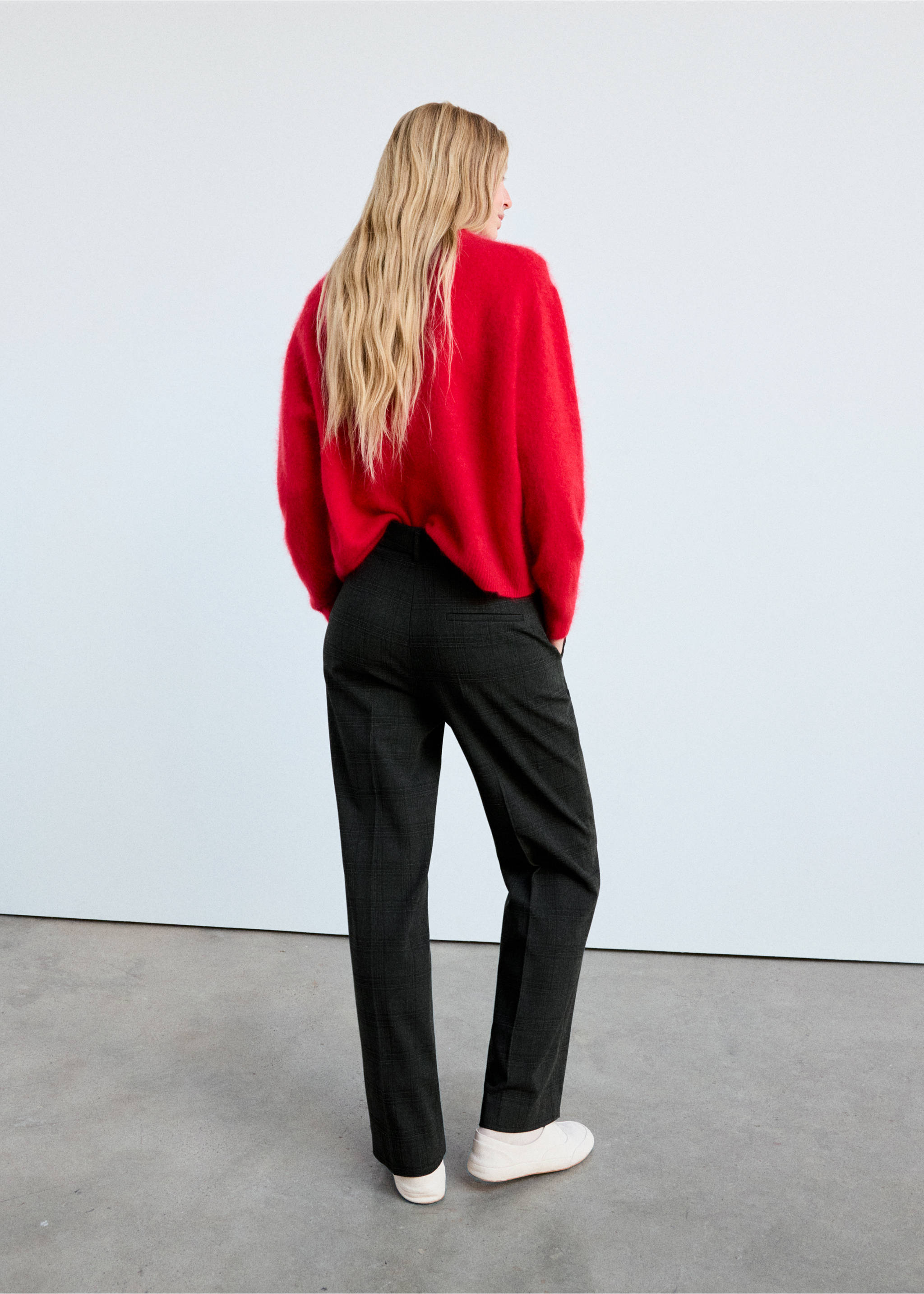 Pantalon droit taille normale - Verso de l’article, Gris. Ref: 37054422-02.