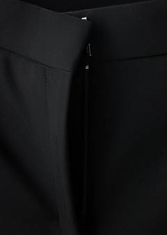 Straight mid-rise trousers — Black 6