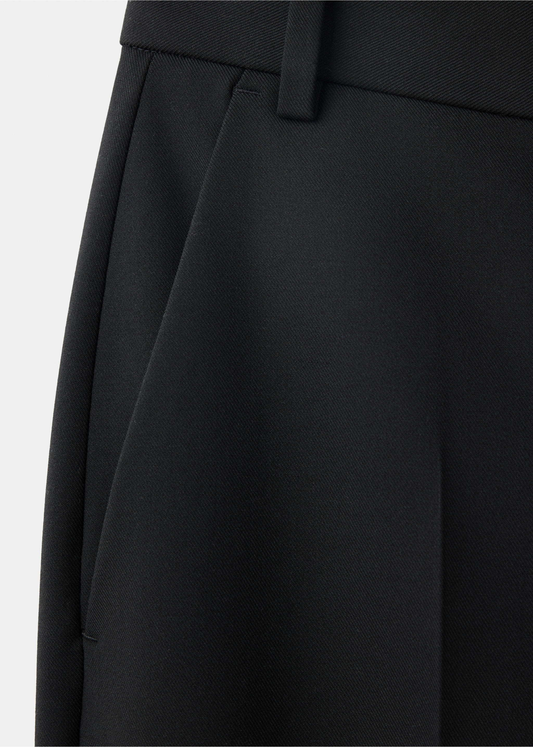 Pantalon droit taille normale - Détail de l'article 0, Noir. Ref: 37054422-00.