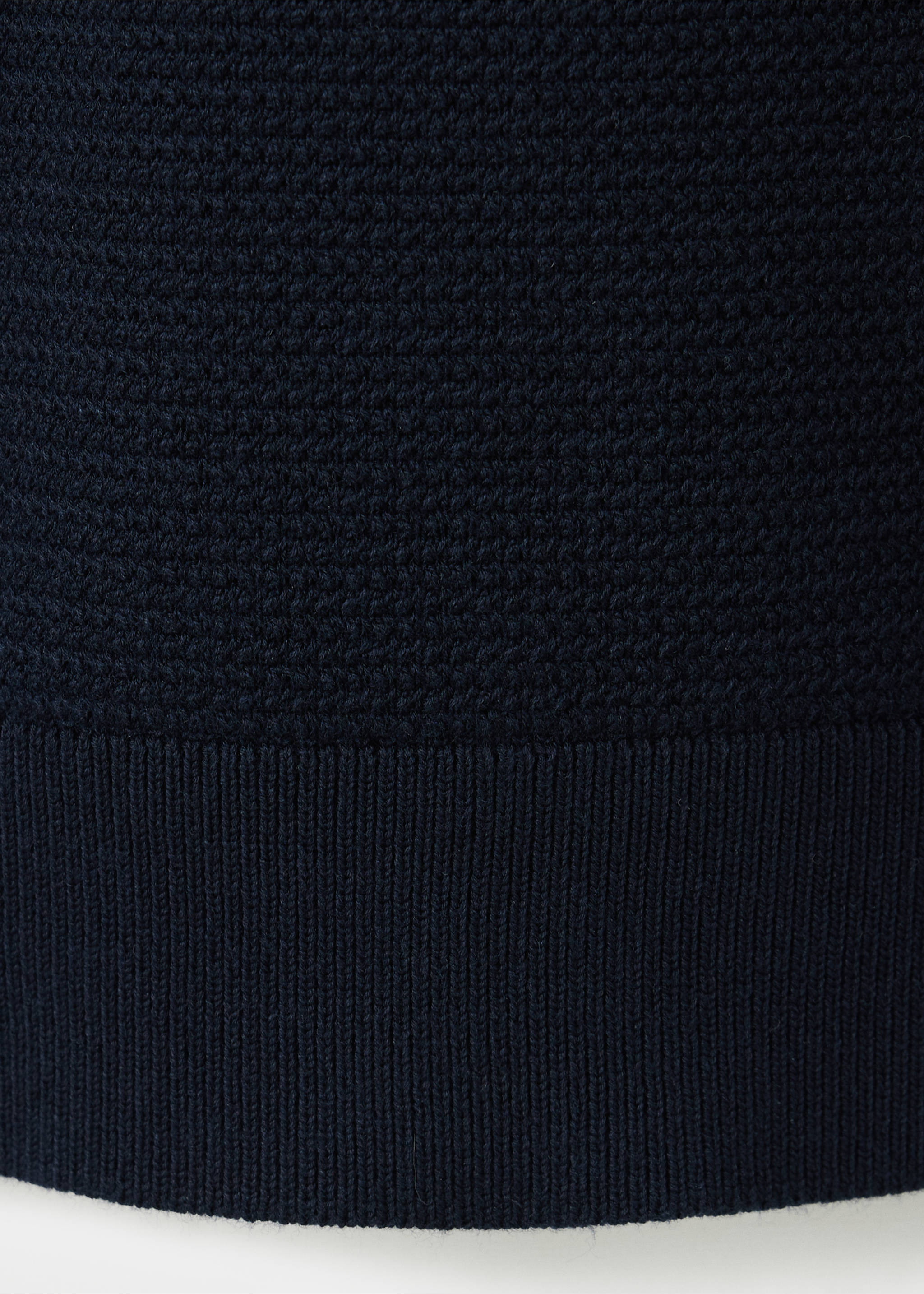 Jersey punto fino cremallera - Detalle del artículo 0, Azul marino. Ref: 37054424-00.