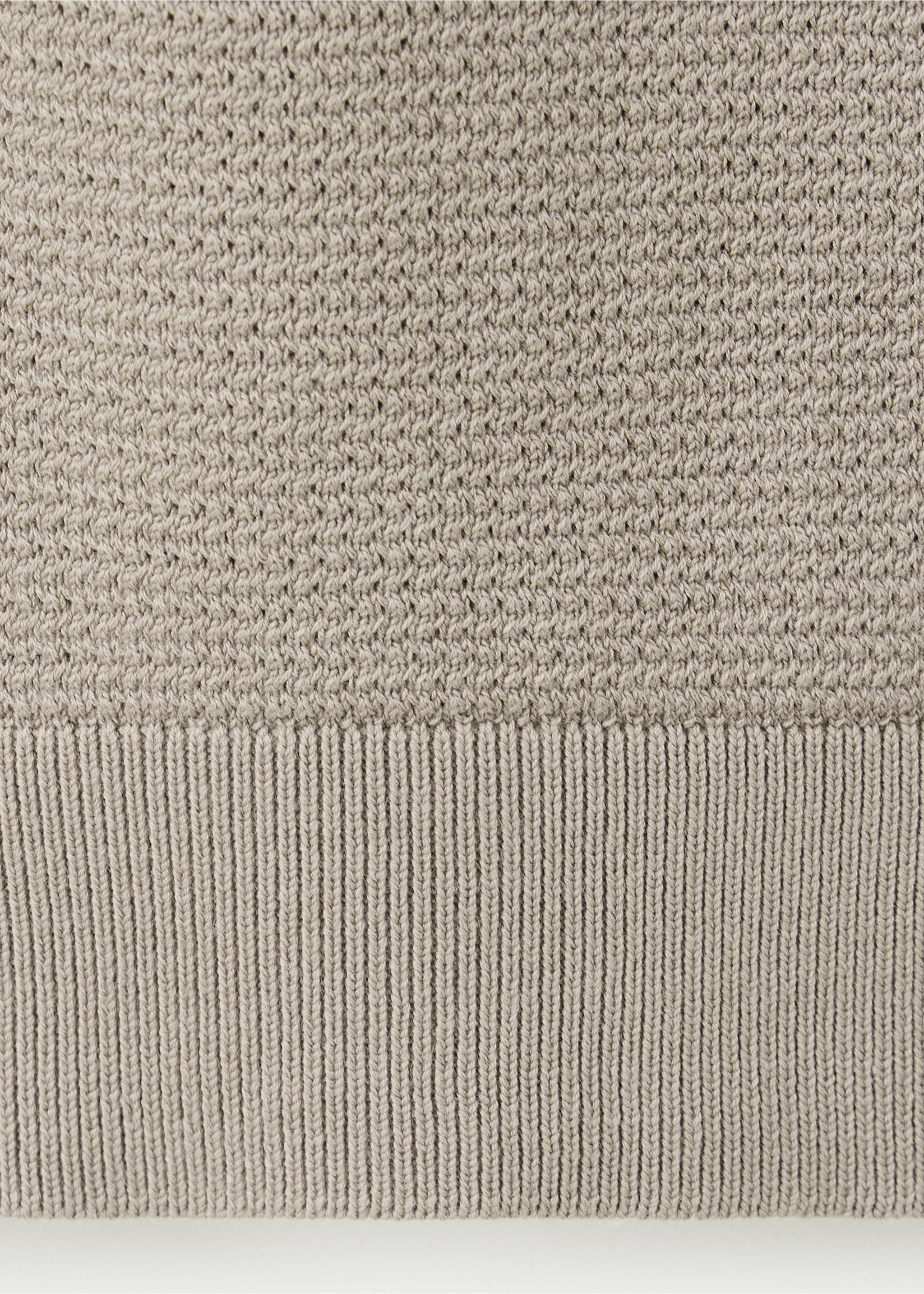 Jersey punto fino cremallera - Detalle del artículo 0, Gris visón. Ref: 37054424-00.