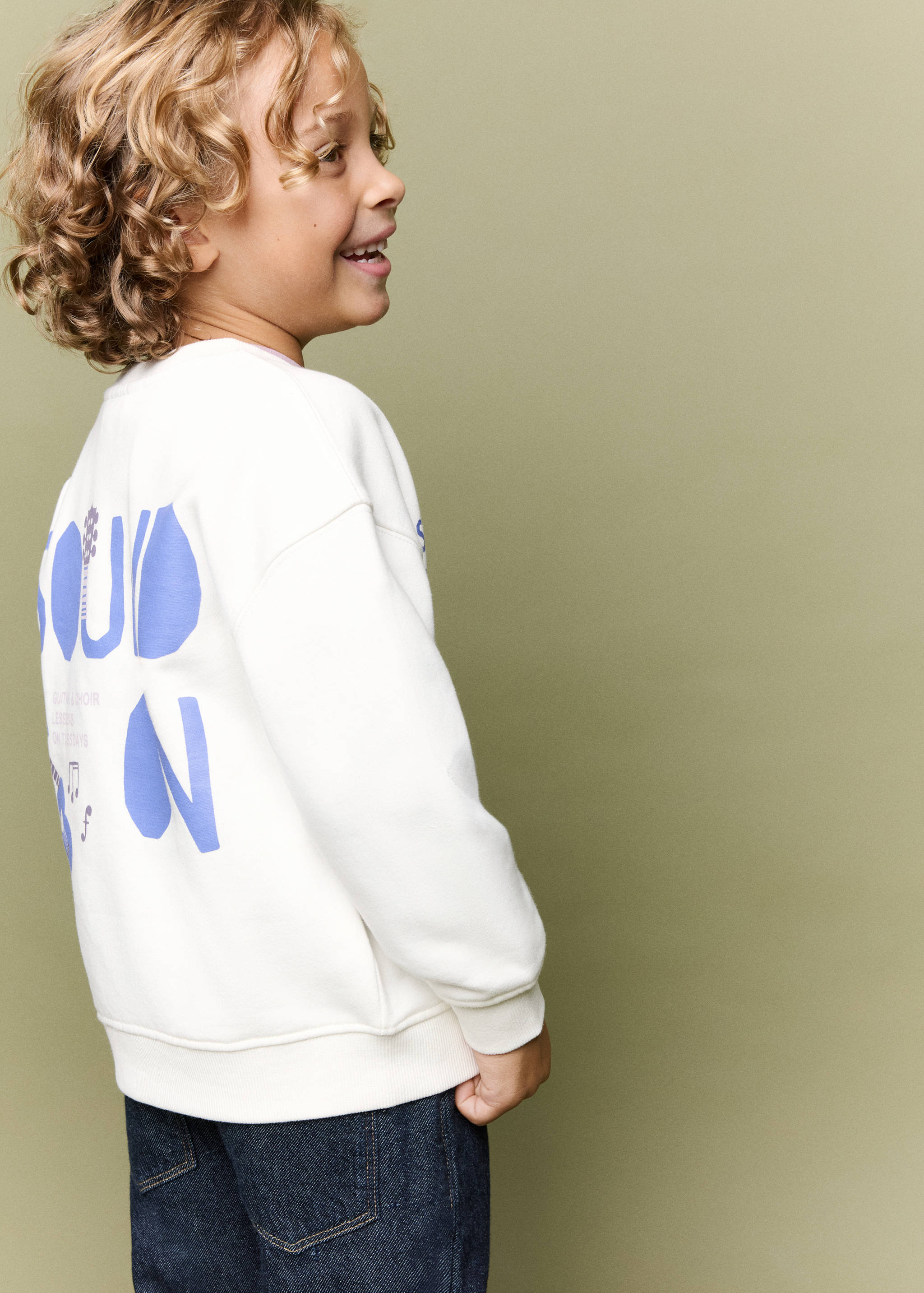 Printed sweatshirt 100% cotton - Medium plane