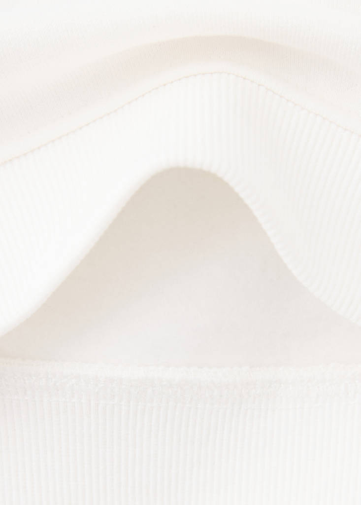 Printed sweatshirt 100% cotton — White
