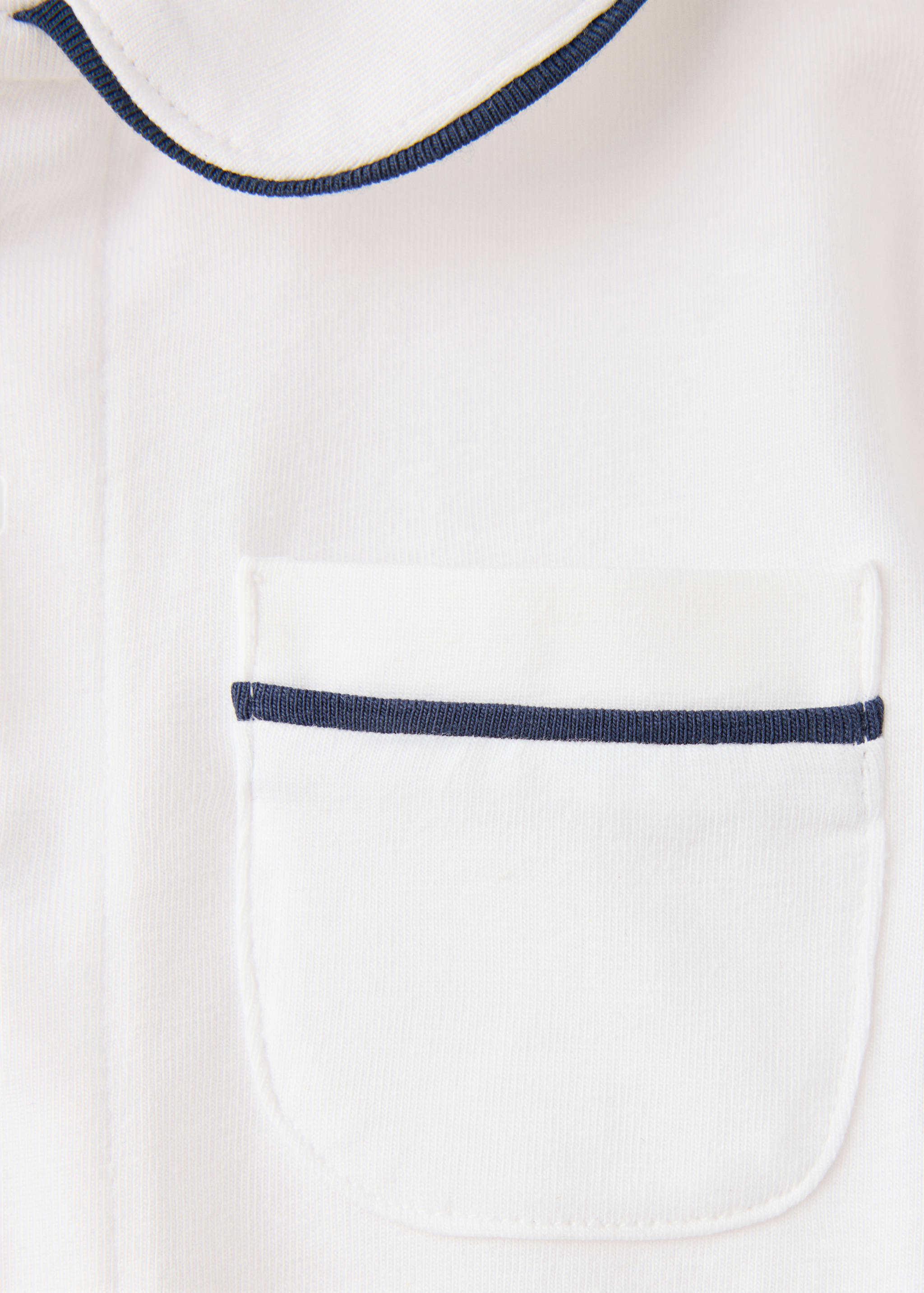 Contrast trim pyjama onesie - Details of the article 8
