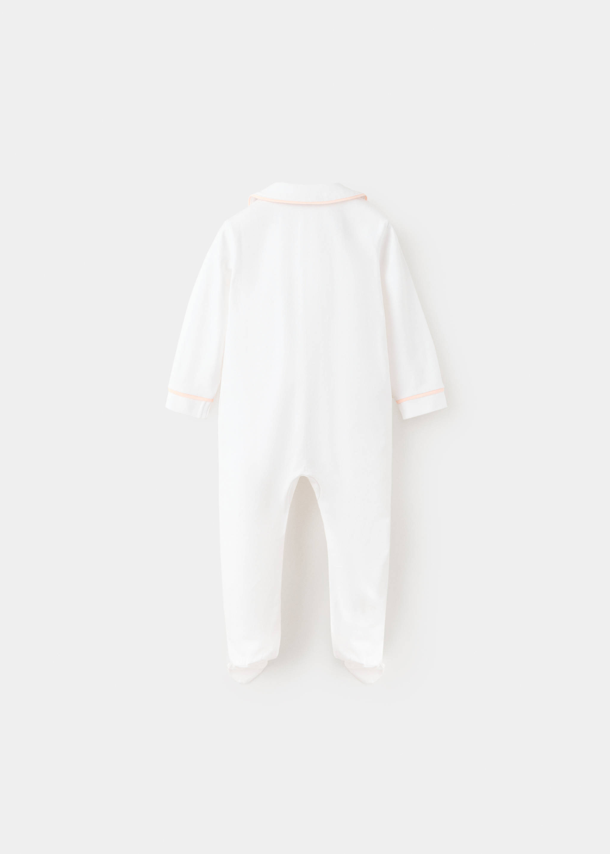 Contrast trim pyjama onesie - Reverse of the article