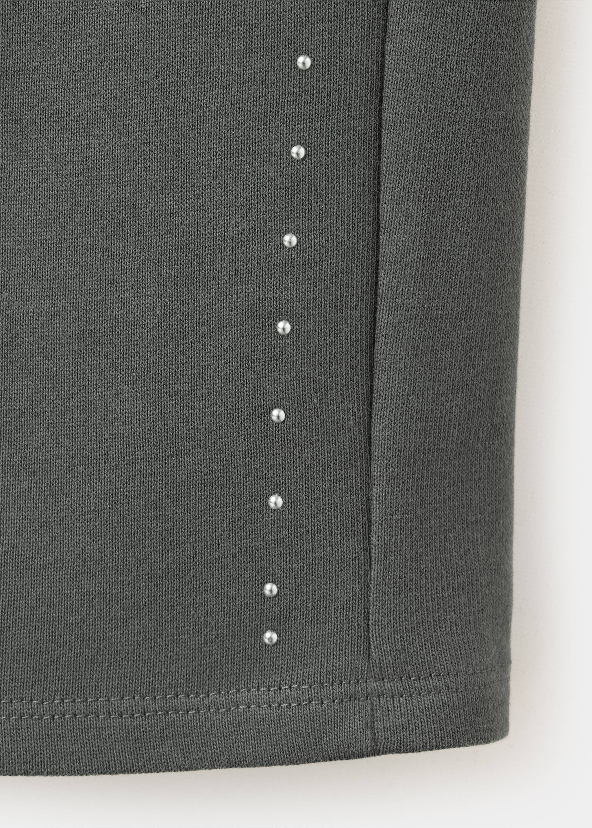 Elastic cotton joggers - Details of the article 0, Charcoal. Ref: 37054431-00.