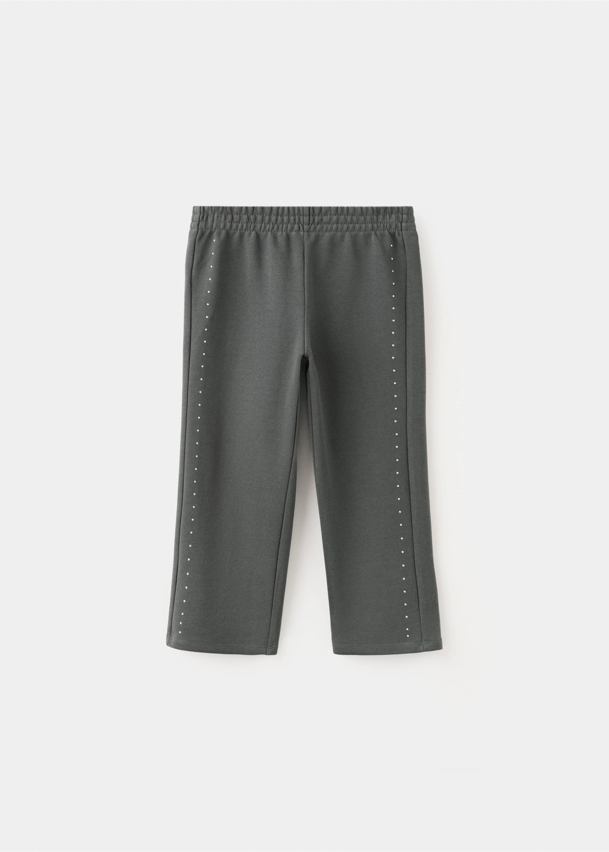 Elastic cotton joggers - Article without model, Charcoal. Ref: 37054431-00.