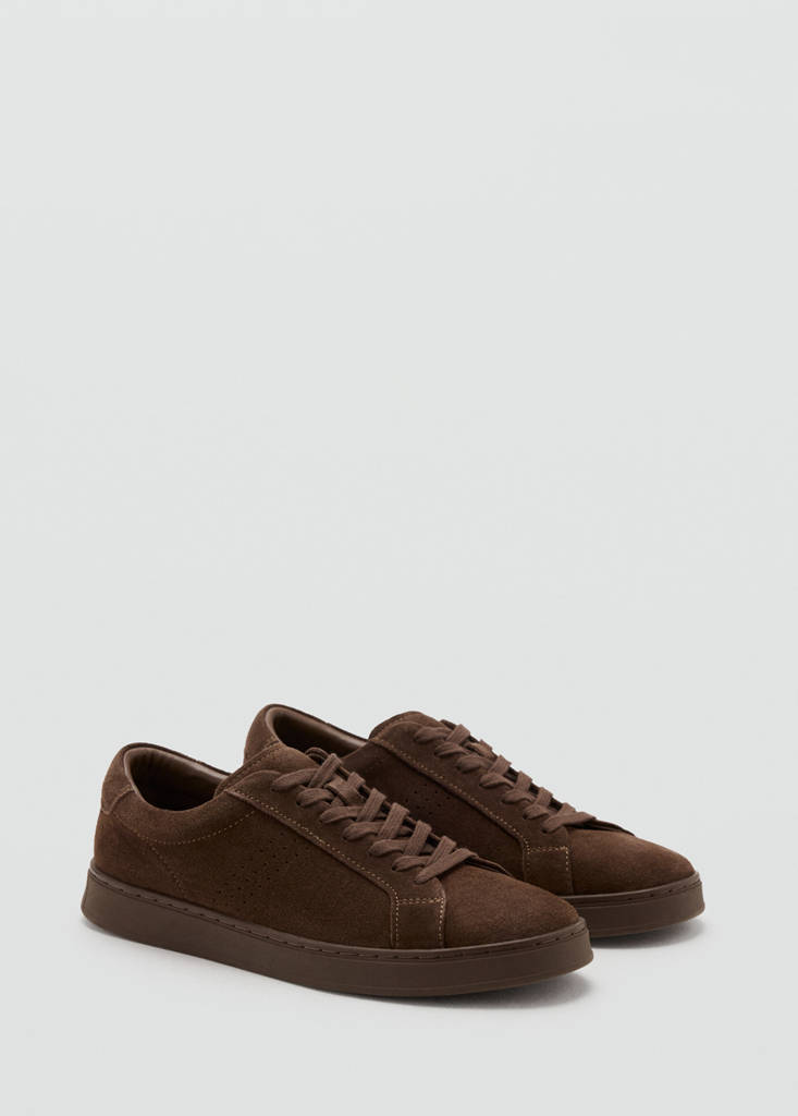 Suede trainers — Brown