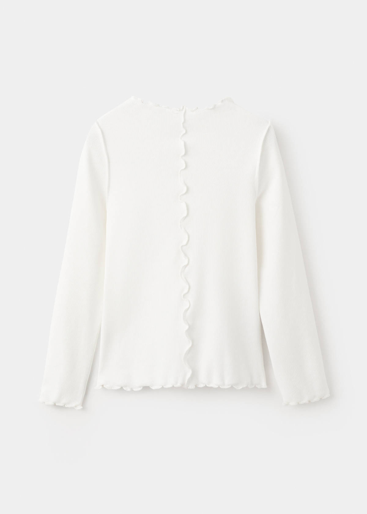 T-shirt with scalloped seams — Off White