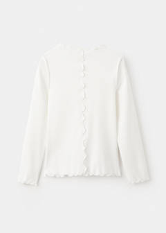 T-shirt with scalloped seams — Off White 3