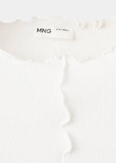 T-shirt with scalloped seams — Off White 2
