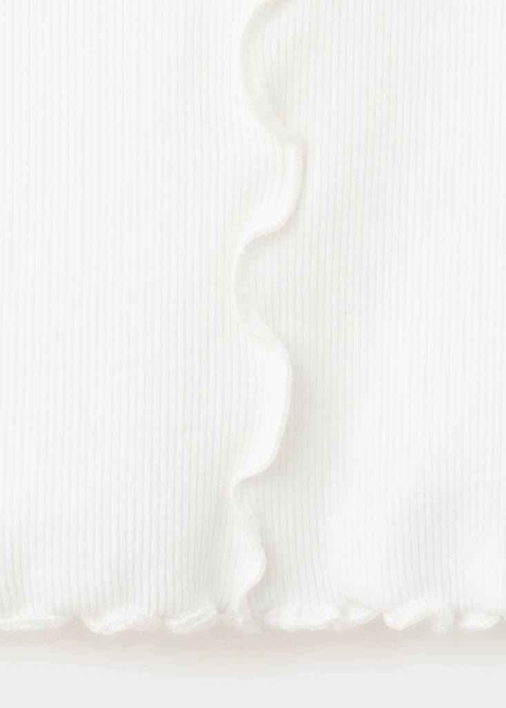 T-shirt with scalloped seams — Off White