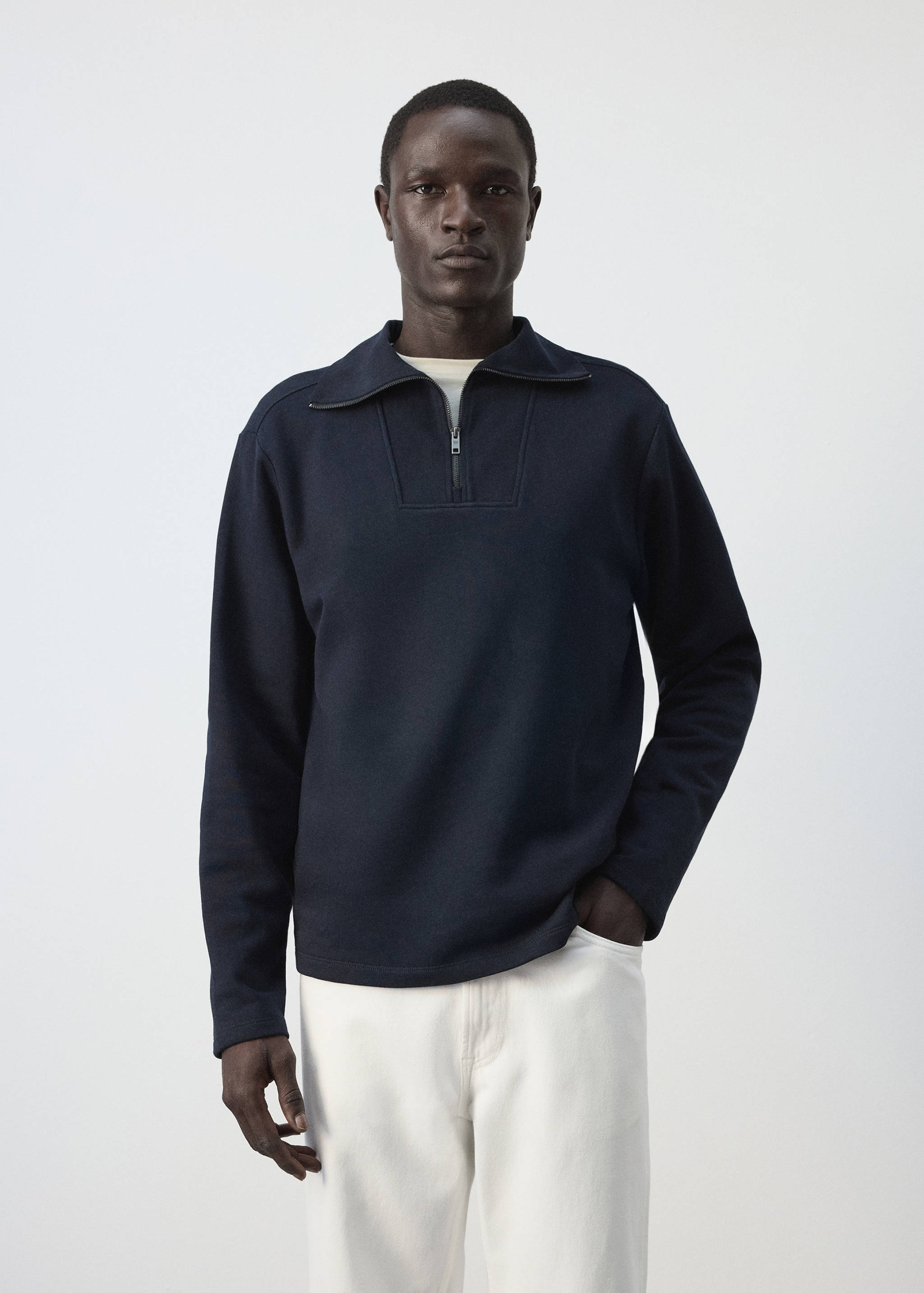 Relaxed-fit cotton sweatshirt - Medium plane