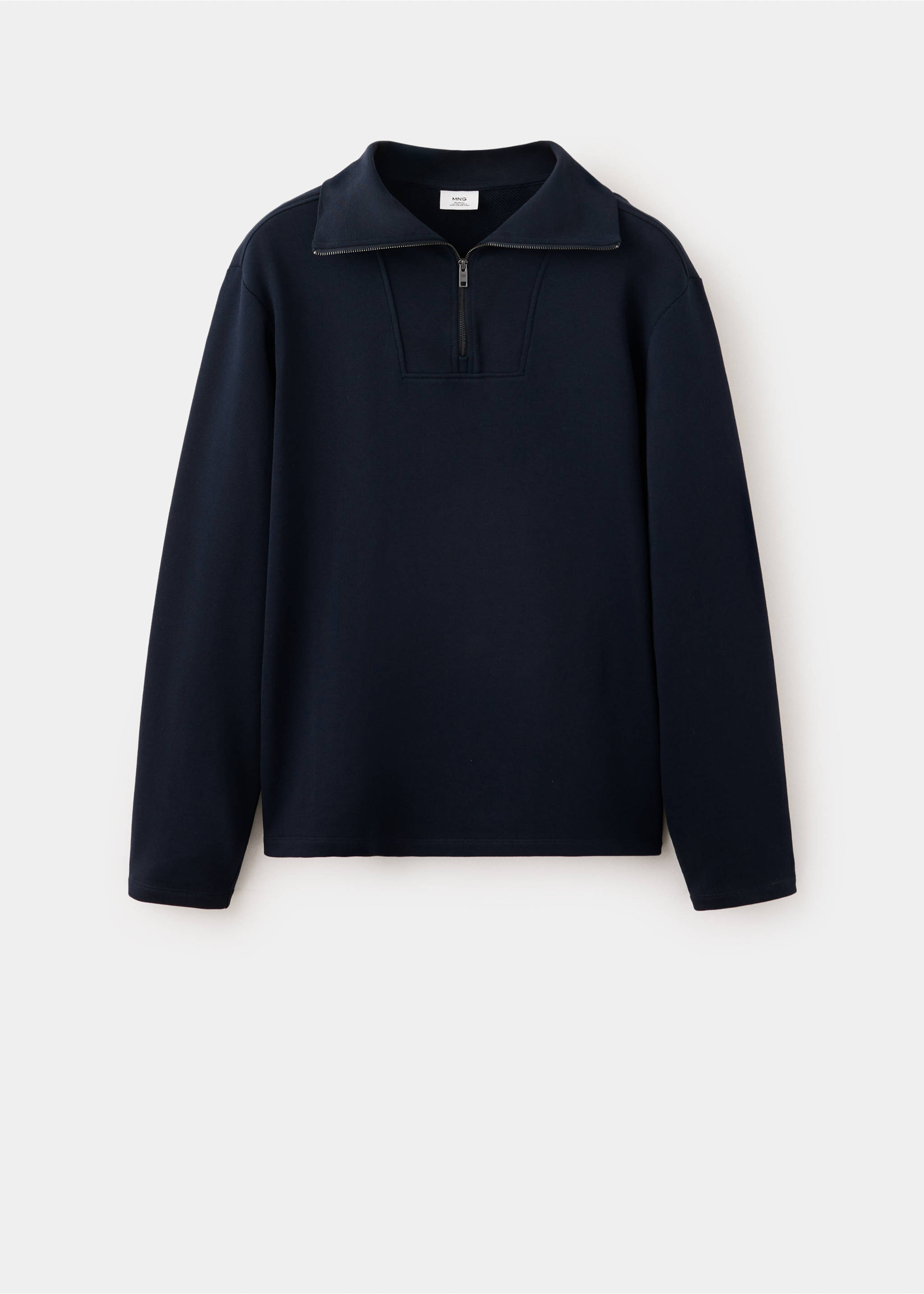 Relaxed-fit cotton sweatshirt - Article without model, Navy. Ref: 37054435-00.