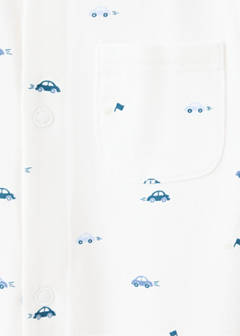 Car print onesie pyjama — Off White 2
