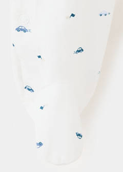 Car print onesie pyjama — Off White 4