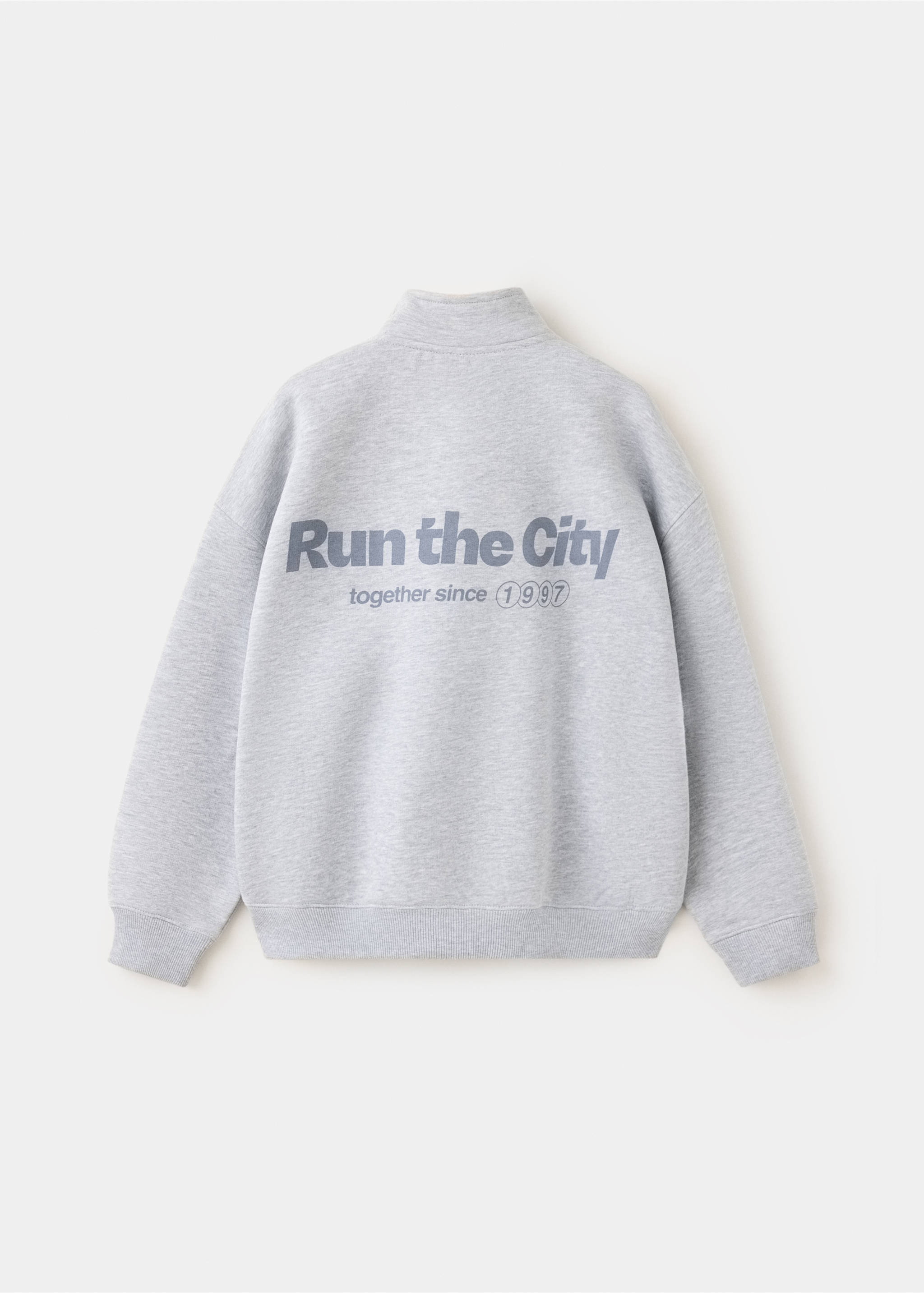Oversized printed sweatshirt - Reverse of the article, Medium Heather Grey. Ref: 37054439-00.