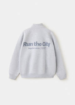 High-neck balloon-fit sweatshirt — Medium Heather Grey 6
