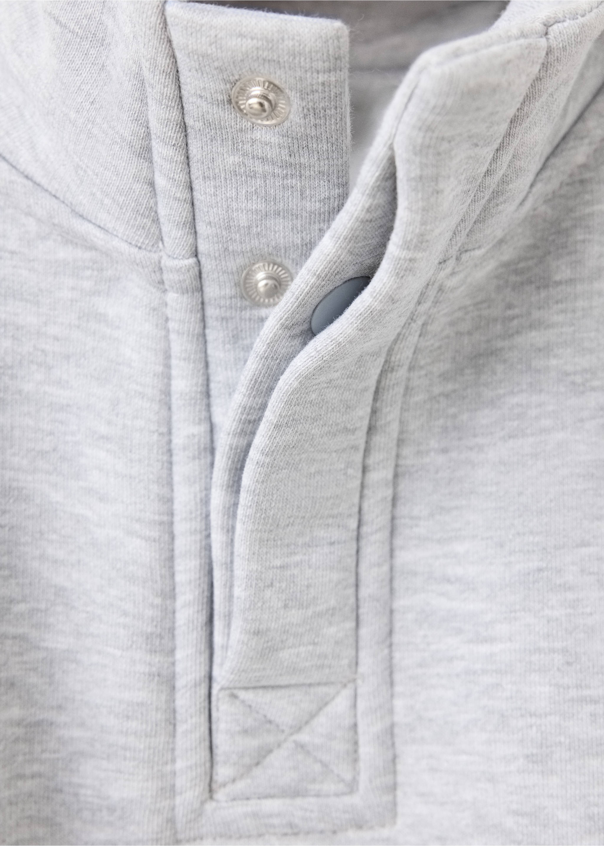 Oversized printed sweatshirt - Details of the article 8, Medium Heather Grey. Ref: 37054439-00.