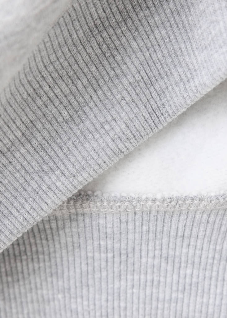 High-neck balloon-fit sweatshirt — Medium Heather Grey
