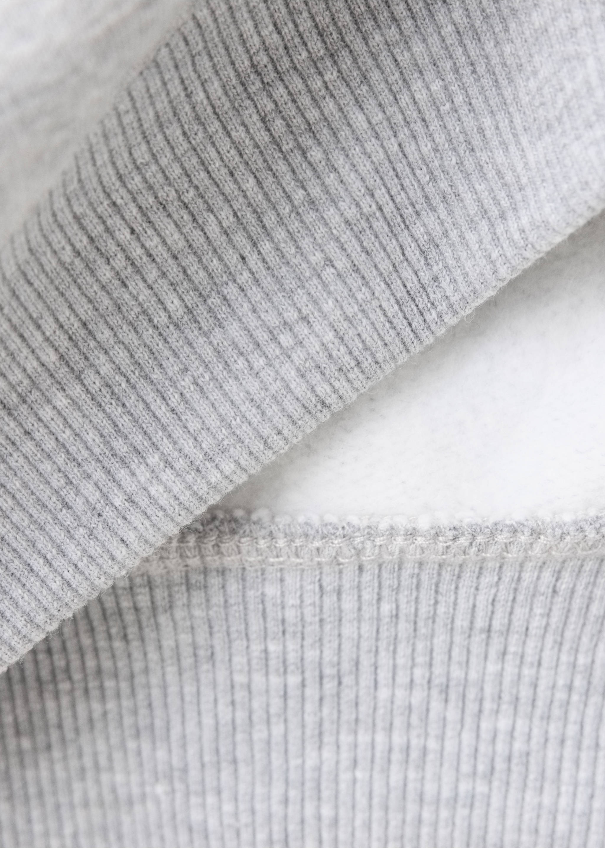 Oversized printed sweatshirt - Details of the article 0, Medium Heather Grey. Ref: 37054439-00.