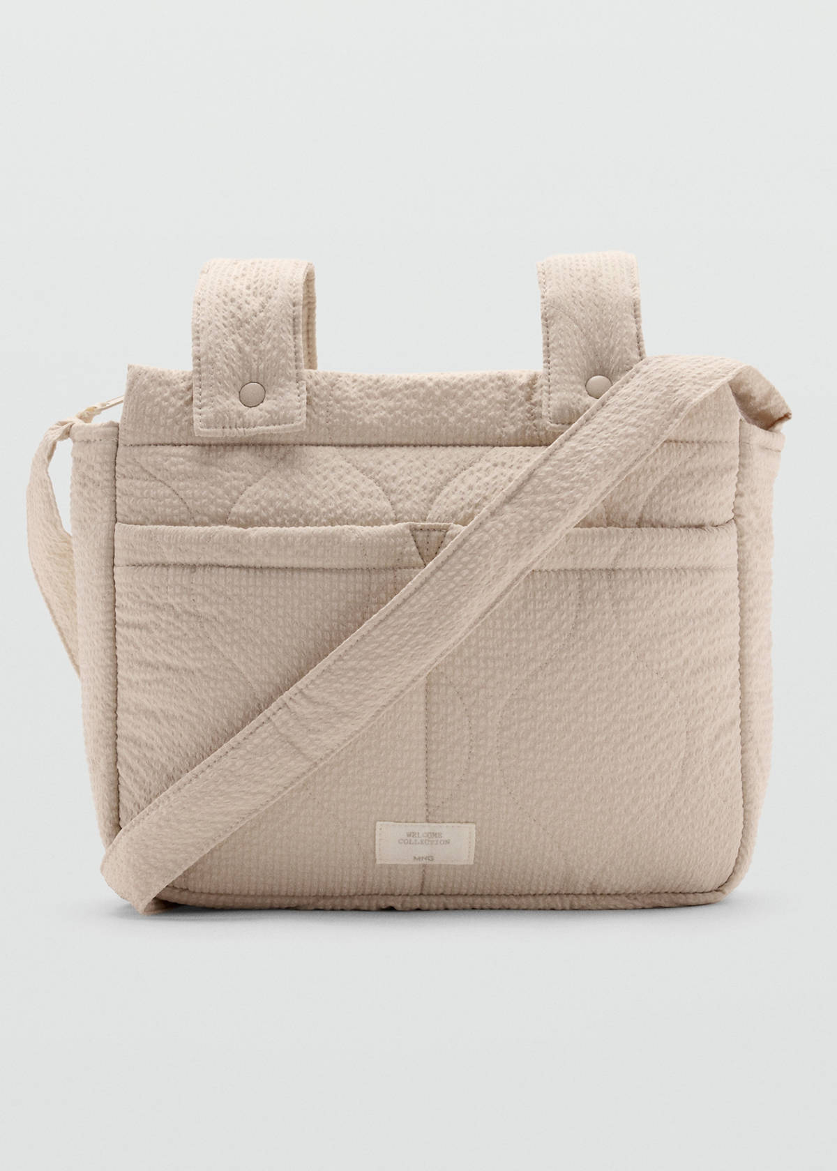 Maternity bag with texture — Beige