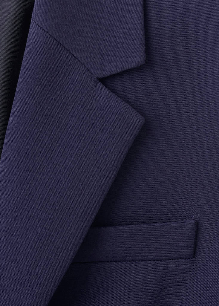 Straight jacket with flap pockets — Purple