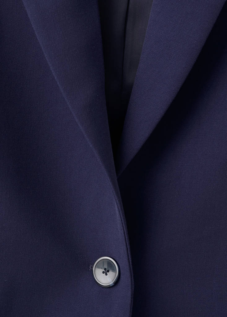 Straight jacket with flap pockets — Purple
