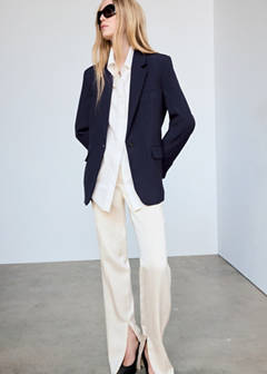 Straight jacket with flap pockets — Purple 10
