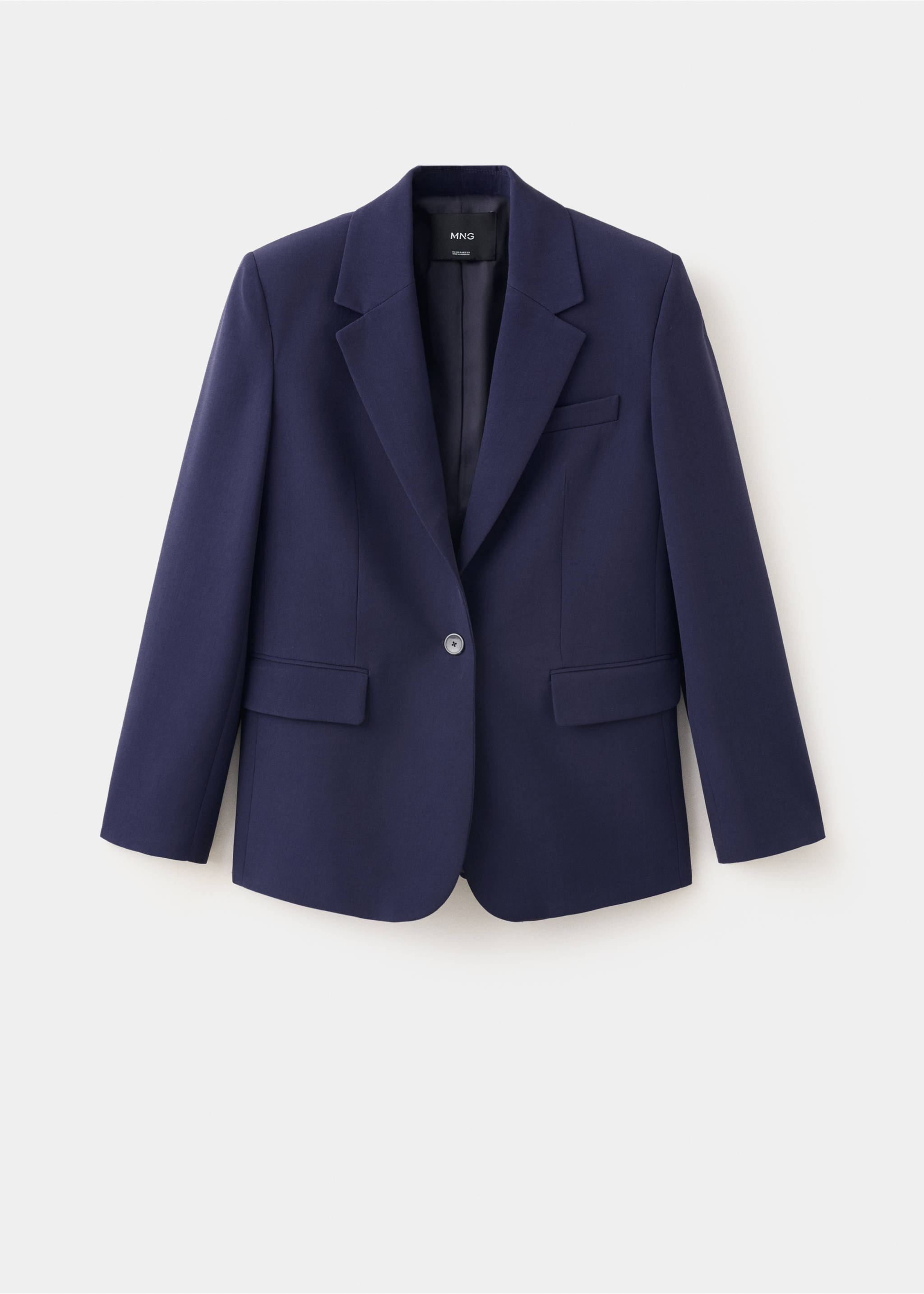 Blazer recta bolsillos solapa - Artículo sin modelo, Morado. Ref: 37054449-00.