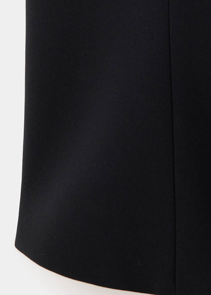 Plain strapless top — Black