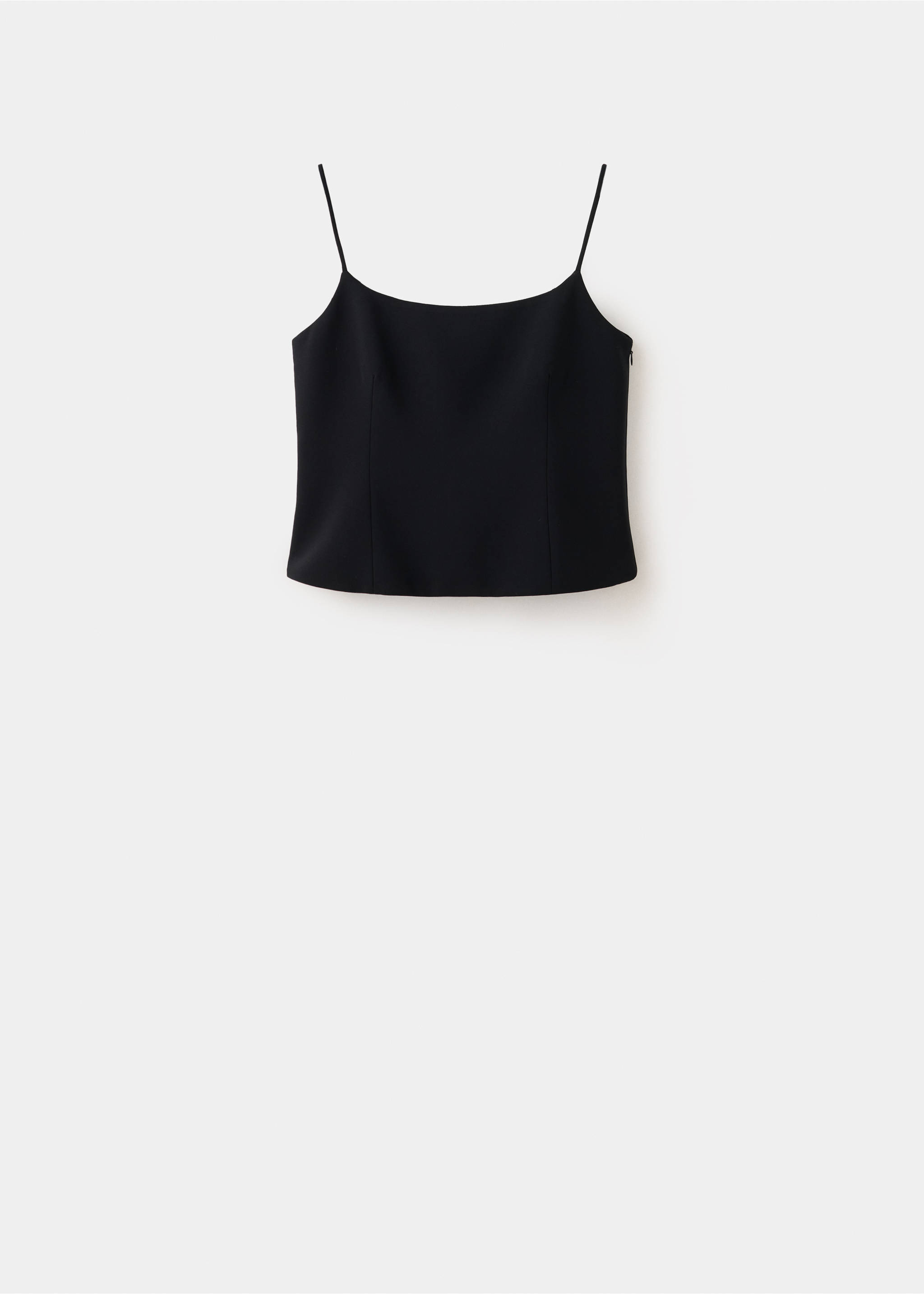 Top uni à bretelles - Article sans modèle, Noir. Ref: 37054451-00.