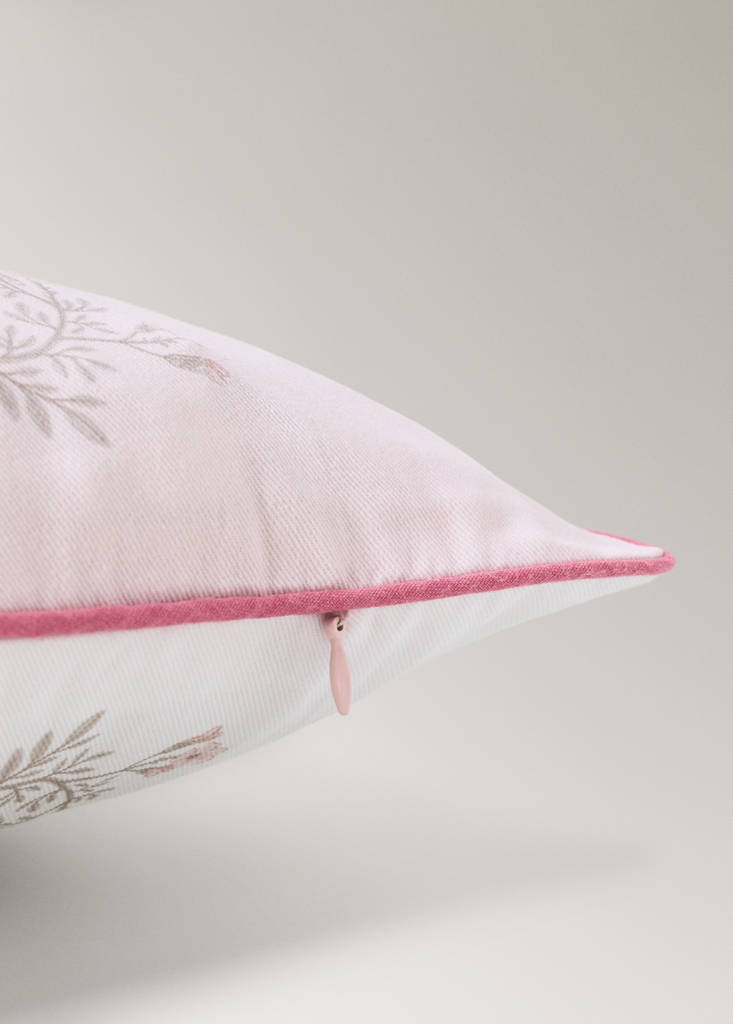 Fantasy print cushion cover, vibrant contrast colours 30x50 cm — Nude