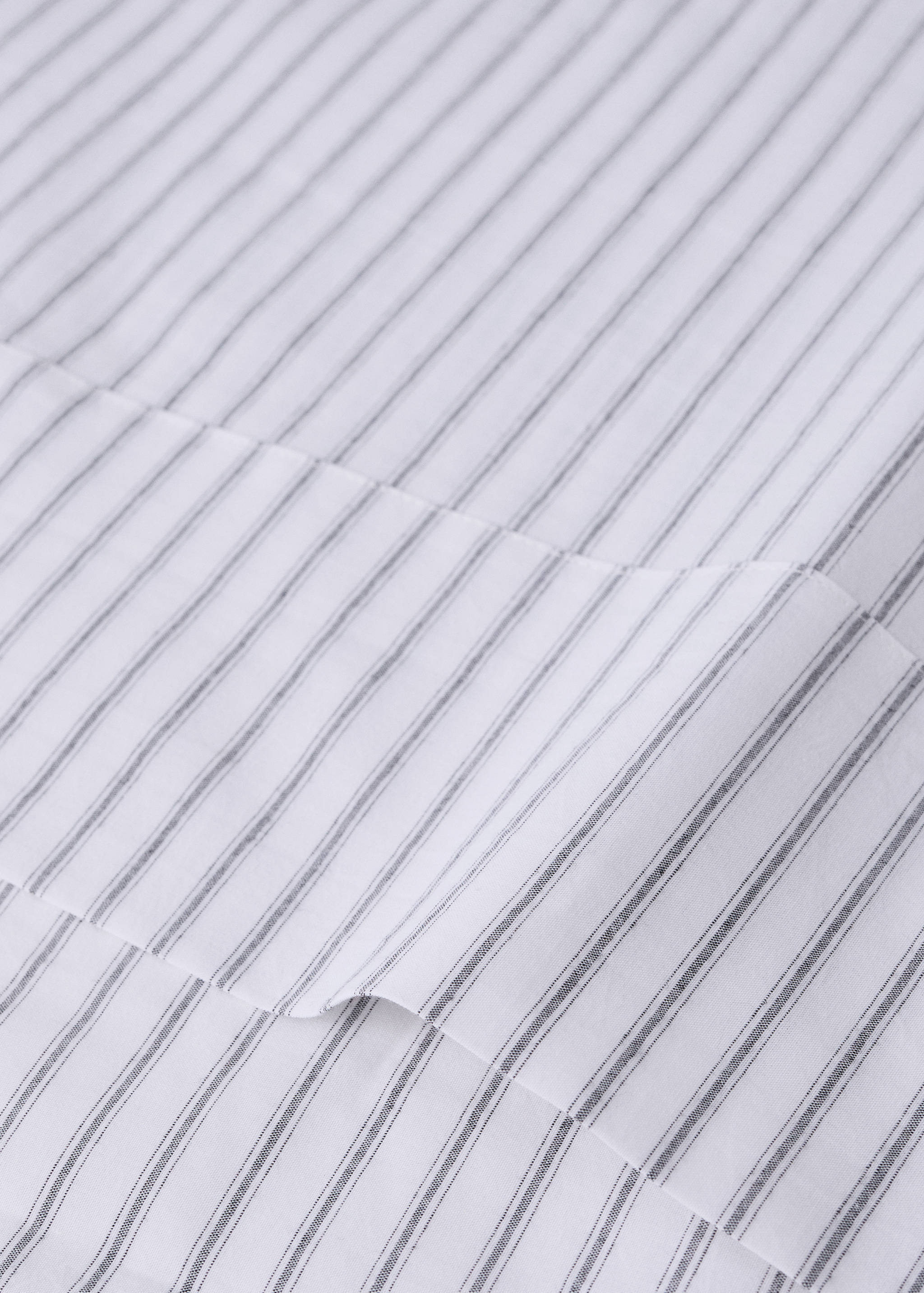 Oberlaken für Babybett, 100 % Baumwolle, Seersucker-Streifen - Detail des Artikels 1