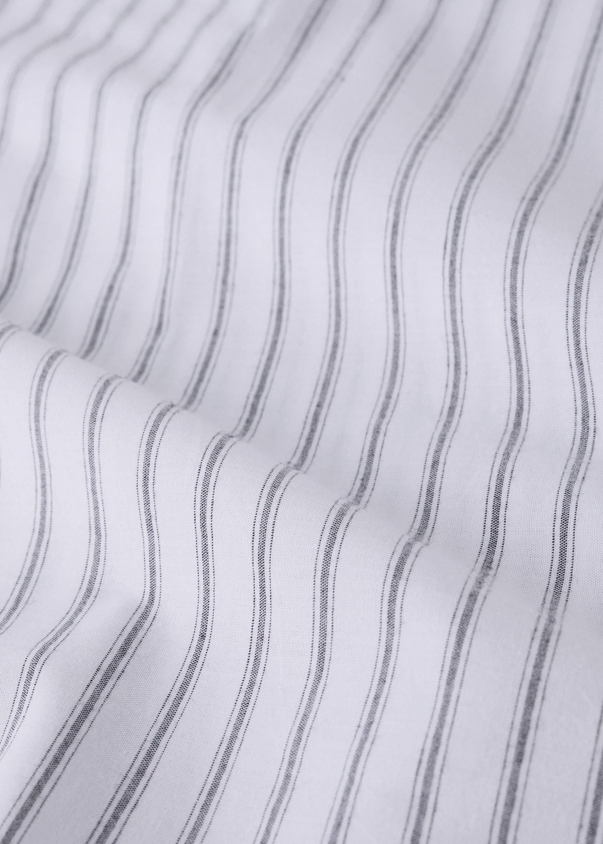 Oberlaken für Babybett, 100 % Baumwolle, Seersucker-Streifen - Detail des Artikels 2
