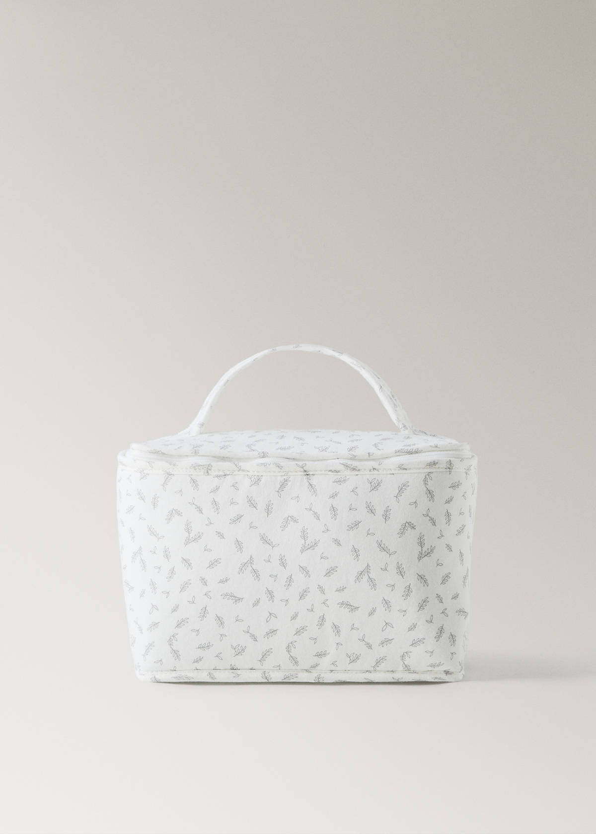 Children’s printed toilet bag — Ecru