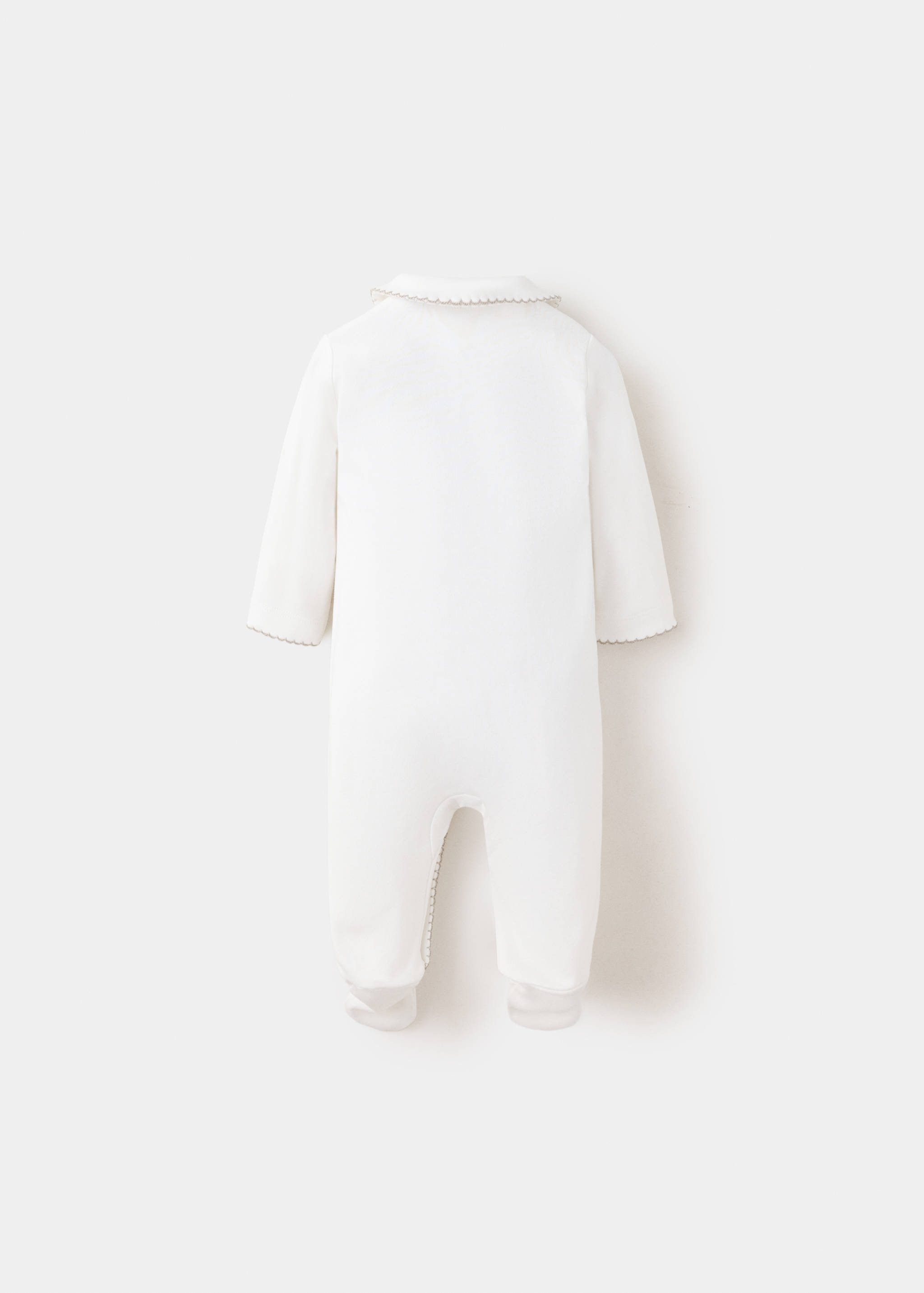 Contrast trim pyjama onesie - Reverse of the article