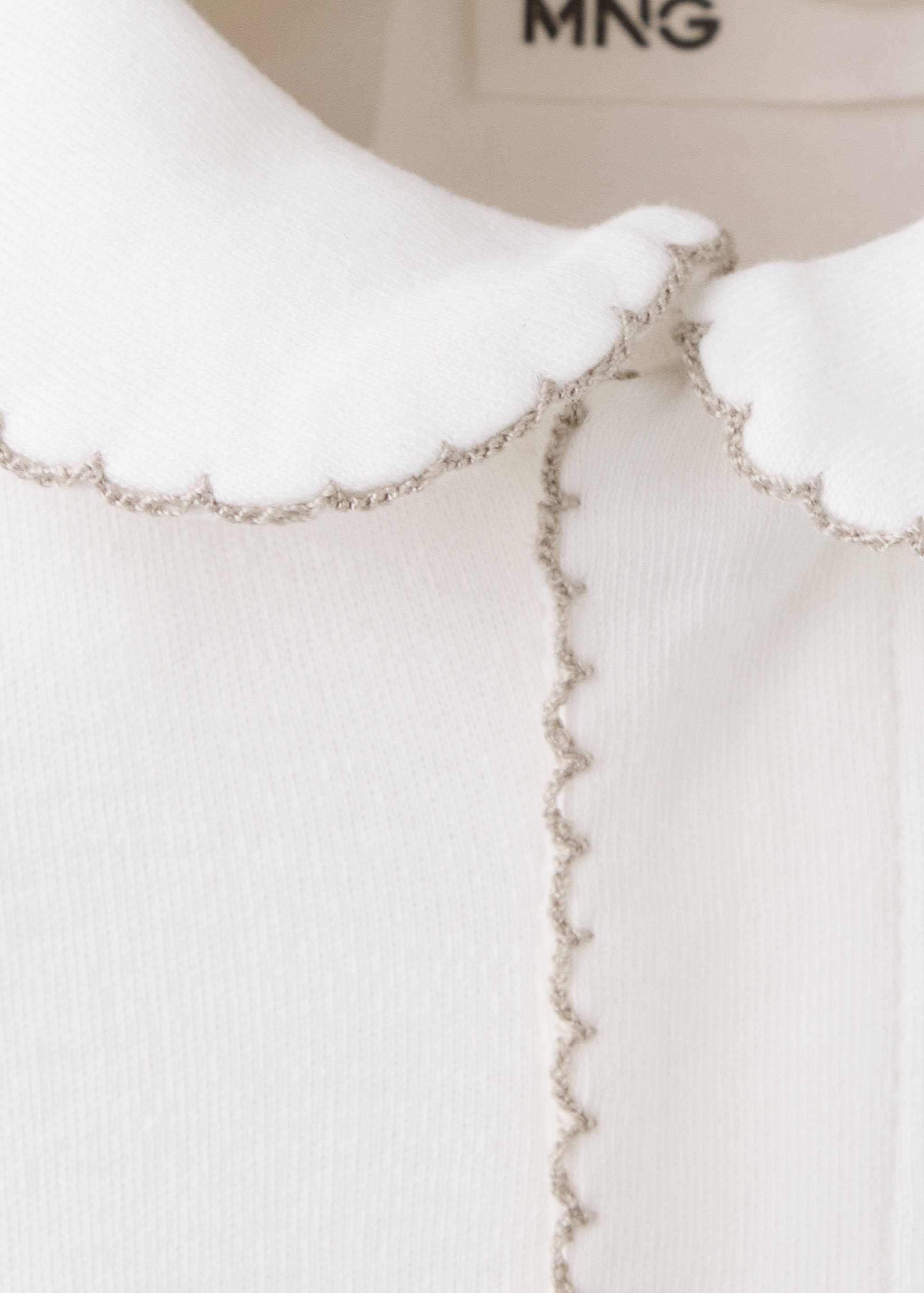 Contrast trim pyjama onesie - Details of the article 8