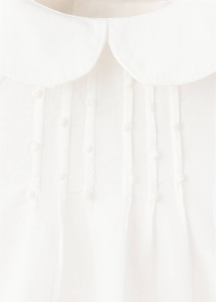 Peter Pan collar blouse — Off White