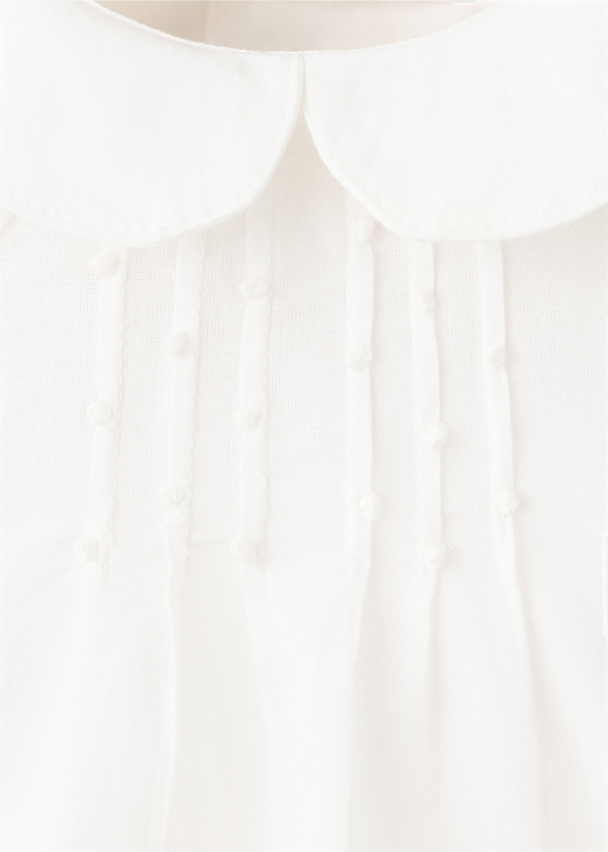 Blouse à col Claudine - Détail de l'article 8, Blanc cassé. Ref: 37054462-00.