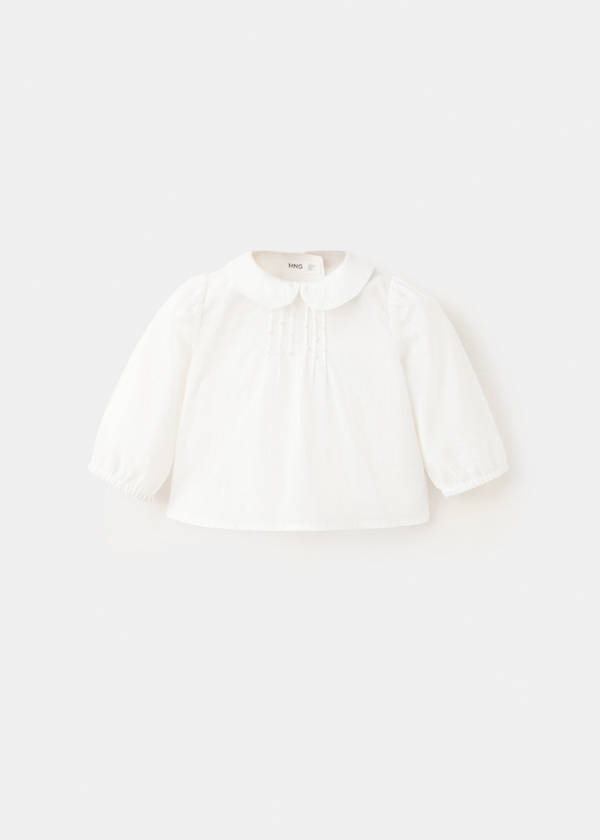 Peter Pan collar blouse — Off White